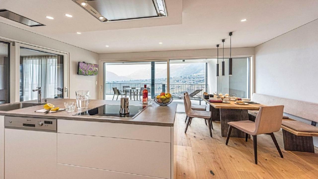 Ferienwohnung Penthouse Skygarden Schenna Exterior foto
